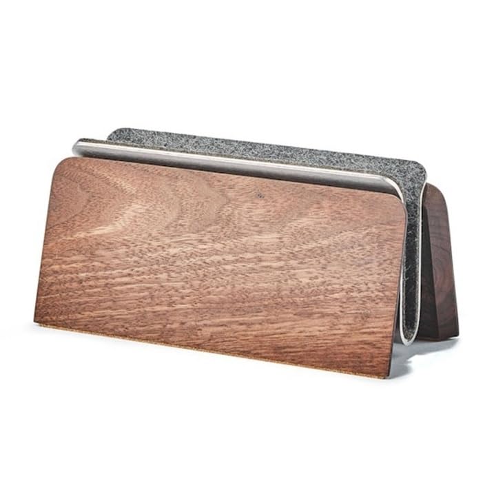 Supporto Verticale for Laptop da scrivania, Supporto Portatile in Legno di Noce for Laptop