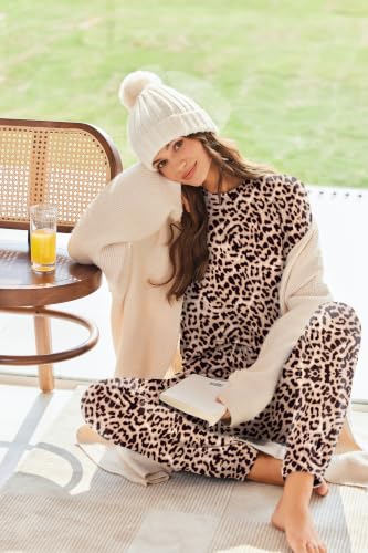 Image of Ekouaer Sweatsuits Womens Loungewear Set Tracksuit Long Sleeve Pajamas Set