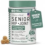Glucosamine for Senior Dogs Hip and Joint Supplement, 60 Mobility Chews