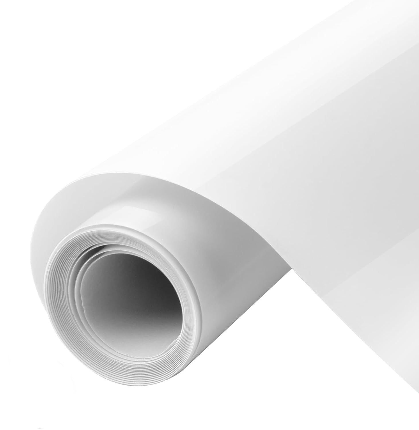 HTVRONT Puff Vinyl Heat Transfer - 10" x 6ft White Iron on Vinyl Roll for T Shirts, 3D Puff HTV Heat Transfer Vinyl Compatible with Cricut Cutting Machine- Easy to Cut & Weed & Transfer (White)