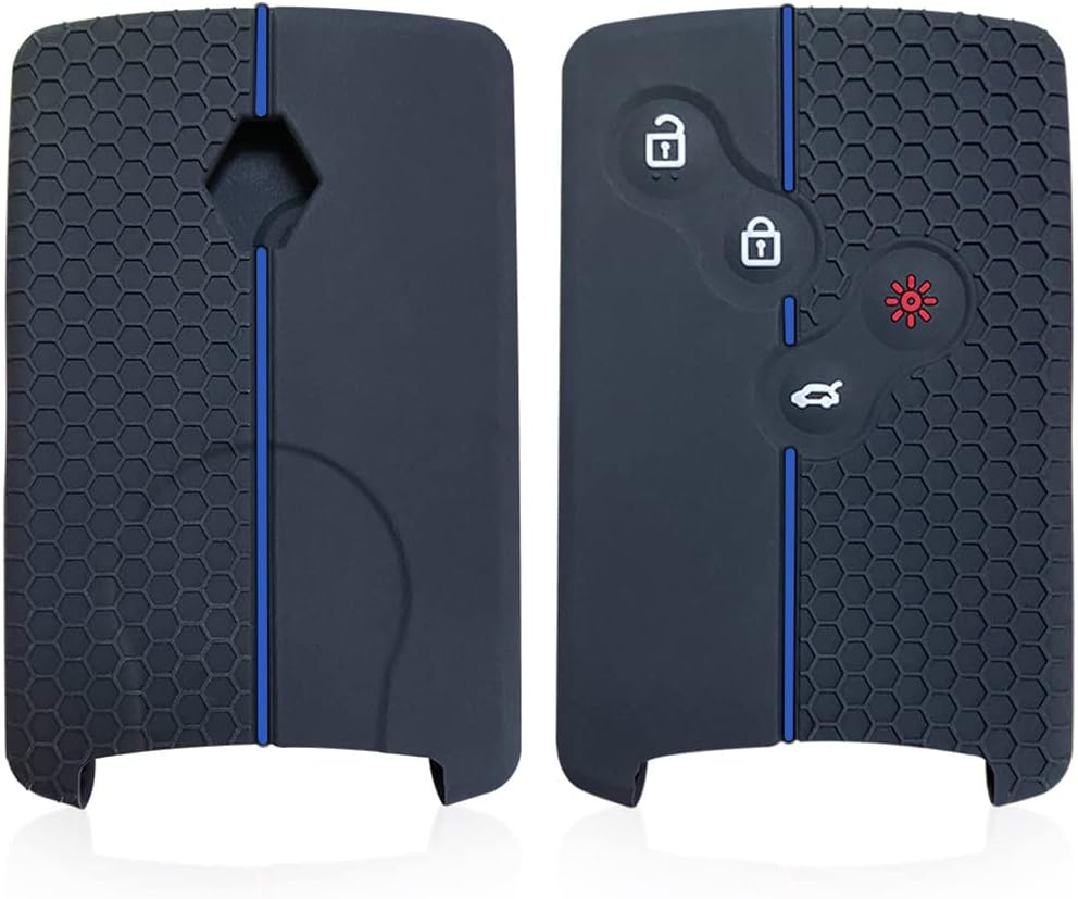 Silicone Car Key Cover Case Compatible with Renault Megane 3 Laguna Clio 4 Captur Durable Soft Key Shell