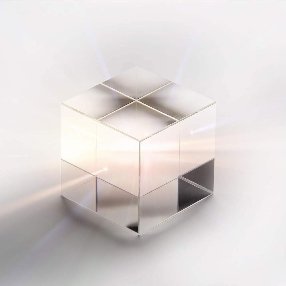 Optical Crystal Prism Refractor Rainbow Maker Glass Light Prism for Science Teaching Spectrum Physics Photography Decoration 4PCS, Refractor