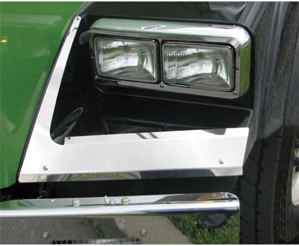 Replacement for Kenworth T800 Year 2015 Stainless Steel Fender Shields LED by Technical Precision