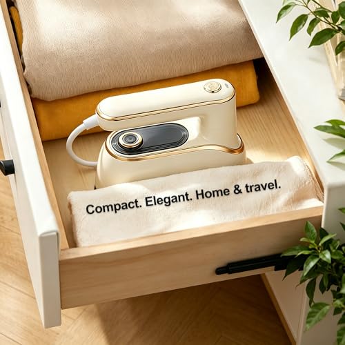 Travel Steamer for Clothes Portable Rotary Garment Iron 1200W Small Travel Steam Iron for Home, Dorm, College, 150ml Water Tank, Foldable Wrinkle Remover 120V, 1 Piece by TEKI - Image 6