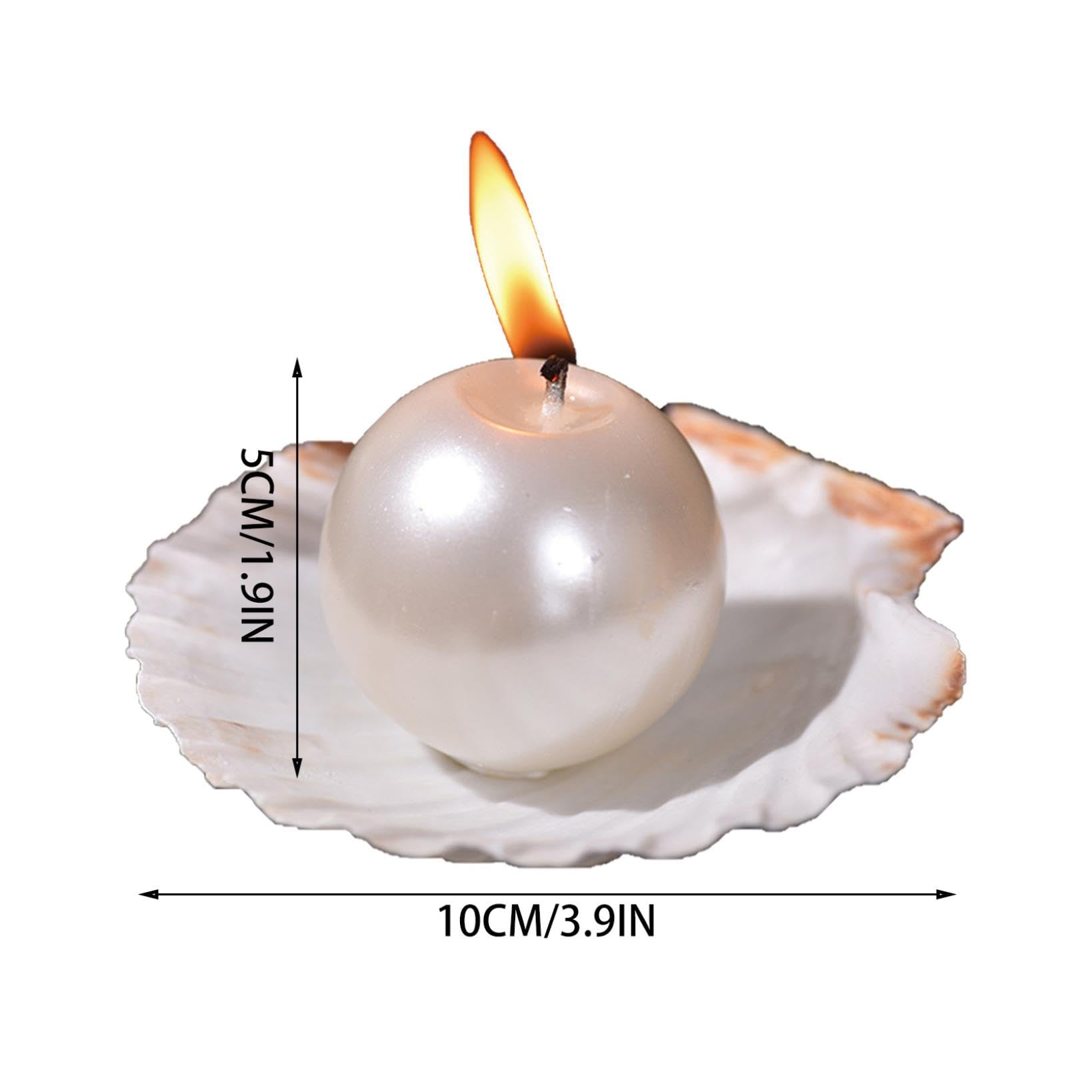 Paquete de 2 velas perfumadas en forma de perla, vela decorativa de cera de soja aromática para fotos, cumpleaños, boda, vacaciones, fiesta, regalo, vela perfumada para el día de la madre, meditación