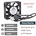GDSTIME 60mm x 60mm x 15mm DC 5V USB Power Brushless Cooling Fan