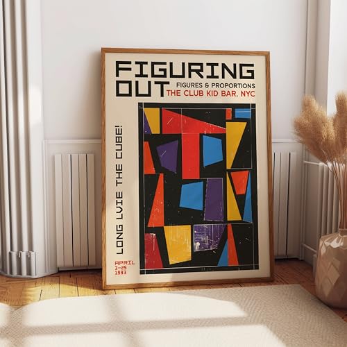 Exposition Figuring Out The Cube affiche abstraite de qualité moderne - 2