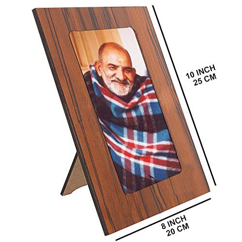 Image of Neem Karoli Baba Photo Frame for Table & Desk | Neeb Karori Baba (Picture Size 5x7 Inch) - GR-1085