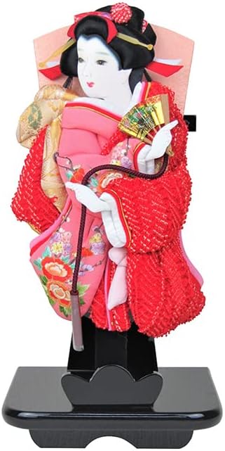 今期 雛人形 平安豊久作 真凛 円形丸型 モカ色 アクリルケース飾り