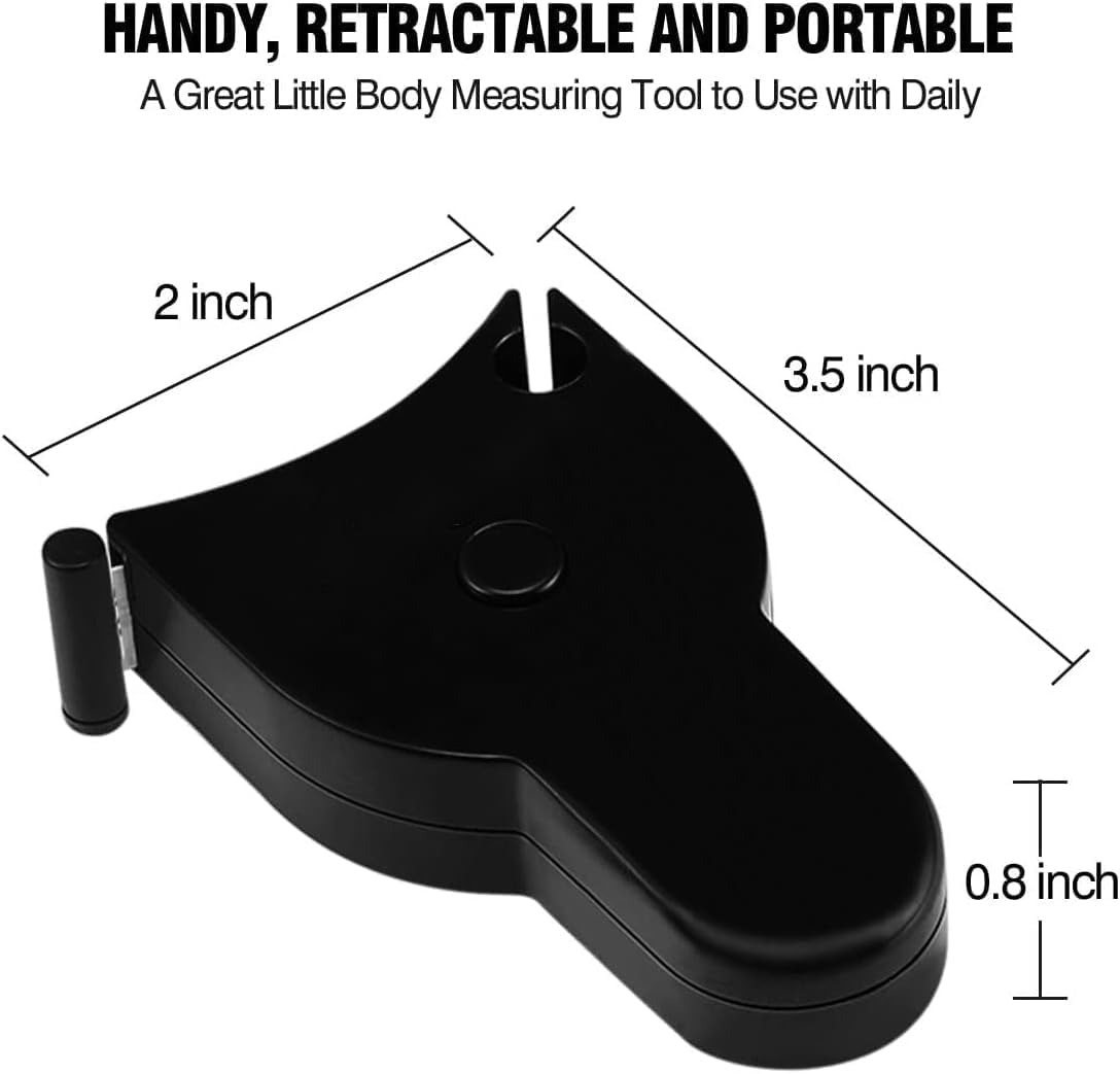 Top-Rated Best Body Fat Tape - 60-Inch 4-Piece for Weight Loss & Muscle Tracking by One Hand Review