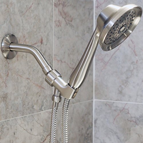 Ducha de mano con masaje y manguera de acero inoxidable miniatura 6