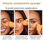 Real Techniques Miracle Complexion Sponge, Makeup Blender for Liquid and Cream Foundation, Full Coverage, Streak-Free Professional Makeup Tool, Cruelty Free, Vegan, Latex Free, 4 Count - Image 4