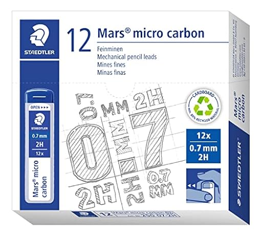 STAEDTLER 250 07-2H VE Mars micro carbon - Mina de repuesto, paquete de 12 unidades | Ya disponible en tu tienda friki favorita! En mundofriki.es! STAEDTLER 250 07-2H VE Mars micro carbon - Mina de repuesto, paquete de 12 unidades | Ya disponible en tu tienda friki favorita! En mundofriki.es!