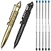 saijer Tactical Pen,2 St&uuml;ck Taktischer Kugelschreiber Multifunktional Aluminium mit 5 blau 5 schwarze Nachf&uuml;llungen Glasbrecher Tool Business Stift f&uuml;r Tactical Defense