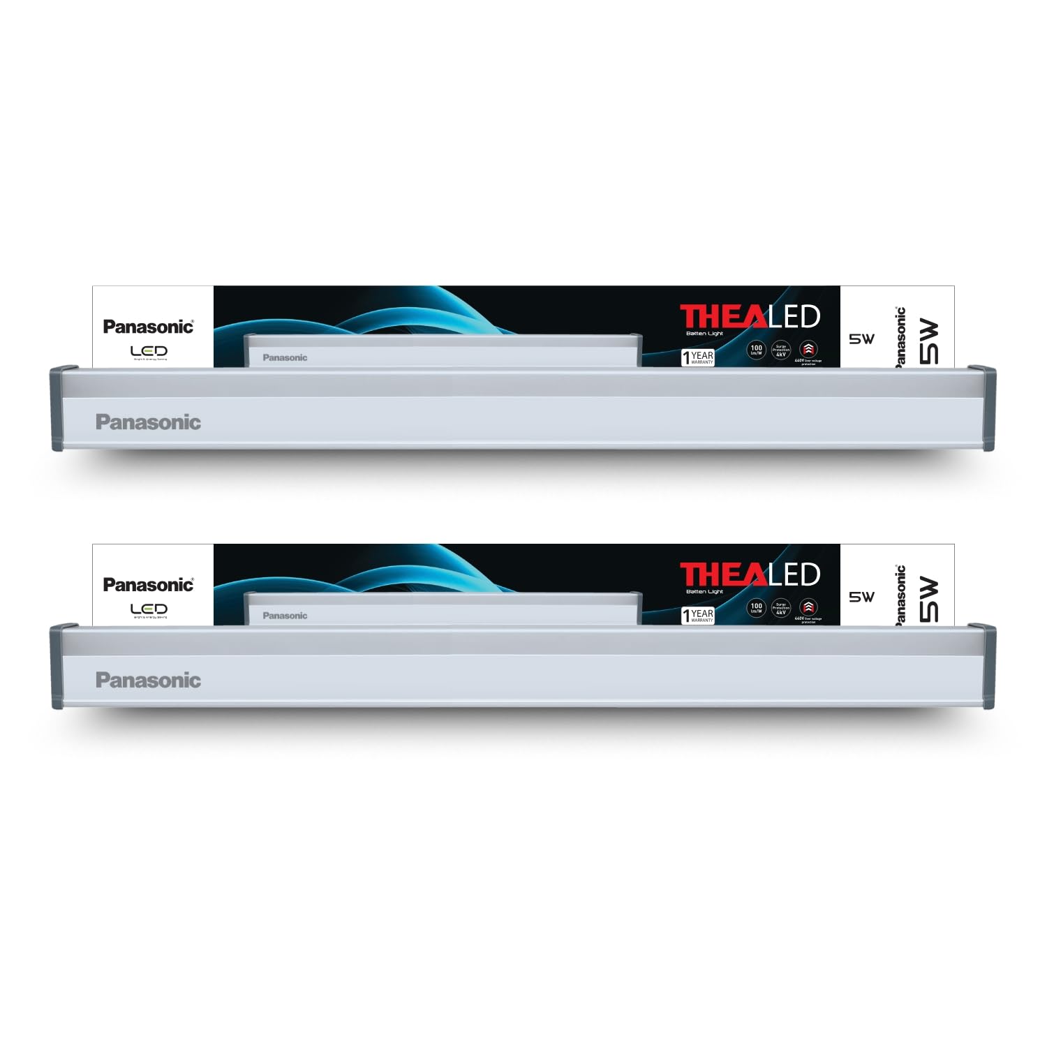 Panasonic THEA ACE 5W LED Batten for Living Room & Bedroom, Bright & Energy Efficient Tubelight for Home, for Dressing Table & Mirror, Cool White (6500K), 1 Feet, Pack of 2-image-19