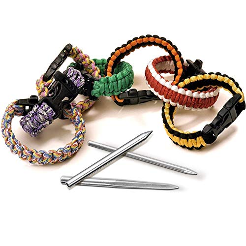 Jkjhbhged 7 PCS Paracord Bracelet Knitting Tool Paracord Tool Paracord Jig DIY Wooden Paracord Braid