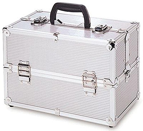 T.Z. Case International Extendable Trays with Shoulder Strap, Silver Stripe Finish, 14 X 8-1/2 X 9-1/4, 8 Pound