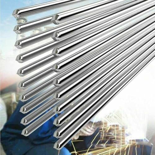 Durafix - Asta per saldatura in alluminio, 1020 pezzi, basso punto di fusione, facile da saldare (2 x 330 mm, 10 pezzi)