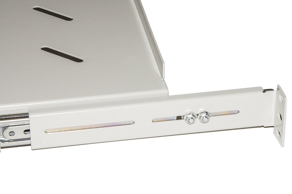 Ripiano Per Armadio Rack - 48x35x4,5 Cm, Grigio RAL7035, Carico 30 Kg, Montaggio Frontale