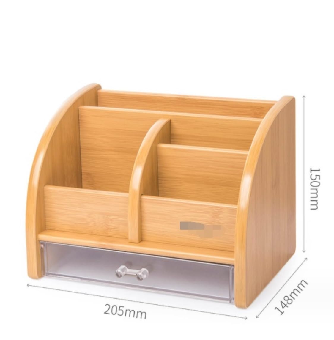 Organizzatore Scrivania Versatile Supporto per Portapenne Mobile per Organizer da Scrivania in bambù per La Scuola della Del'ufficio Domestico per Casa Domestico(20.5 * 14.8 * 15cm)