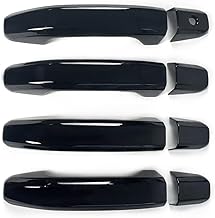 8PCS Glossy Black Door Handle Covers