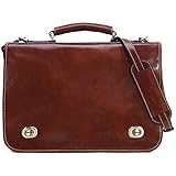 Floto Luggage Roma Messenger Bag, Brown, One Size