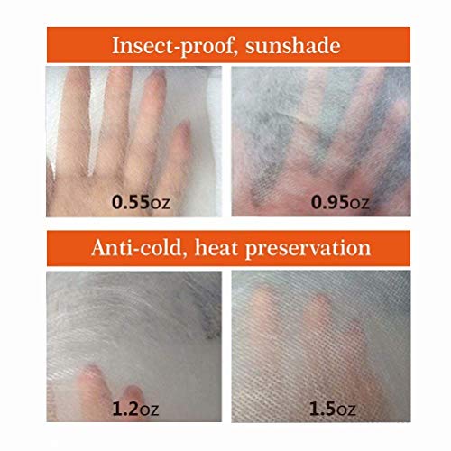 Agfabric Plant Covers Freeze Protection H40 Xw60 0.9Oz Outdoor Plant Covers For Winter Garden Plant Cover Winter Frost Pests Protection,White #TOP6