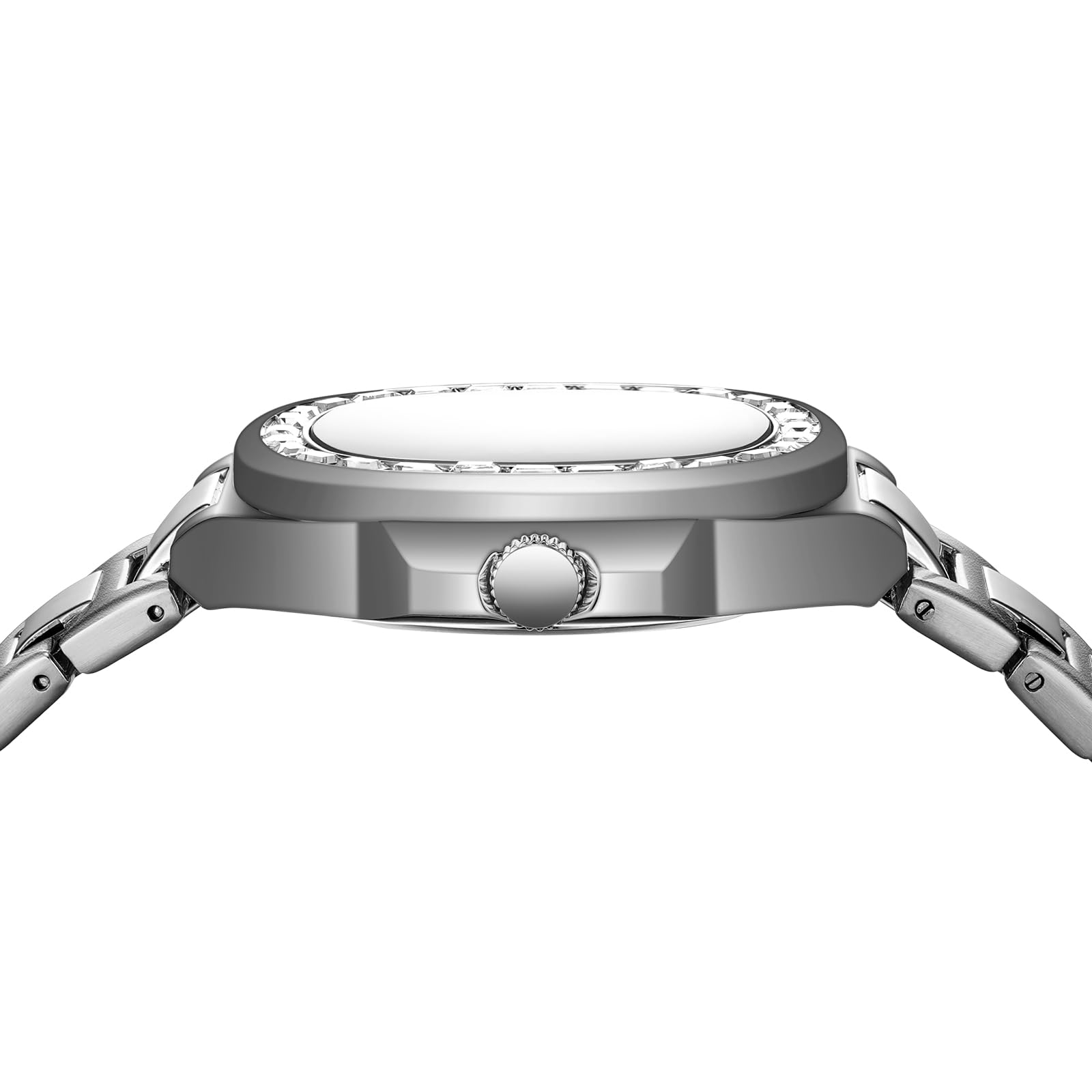 NIBOSI Orologio da polso da uomo analogico al quarzo multifunzione cronografo fase lunare impermeabile luminoso in acciaio inox