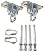 Eastern Jungle Gym 2 Heavy Duty Swing Hangers for Wooden Swing Set Playground Porch Indoor Outdoor Seat with Nut & Bolt Mounting Hardware and Snap Hooks