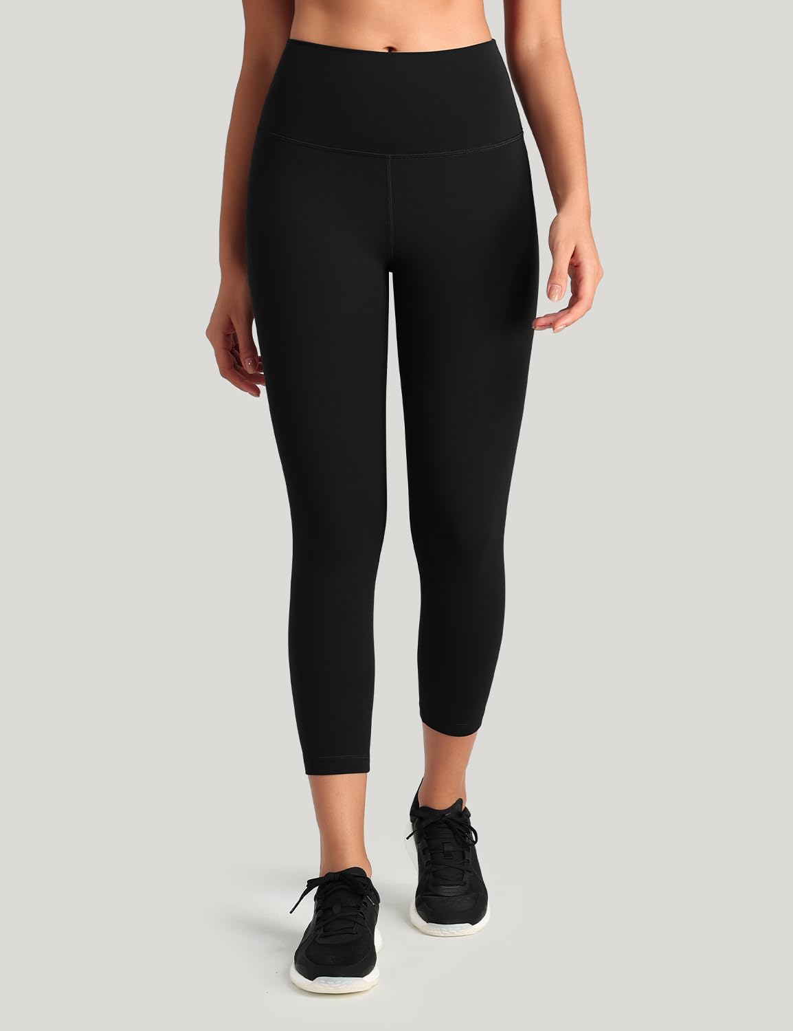 HeyNuts Workout Pro Leggings 21'' Capri, Compression High Waisted Workout Pants - Image 2