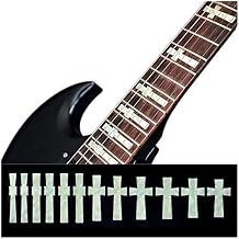 Inlaystickers Fret Markers for Guitars & Bass - Iommi Cross F-074IC-WT
