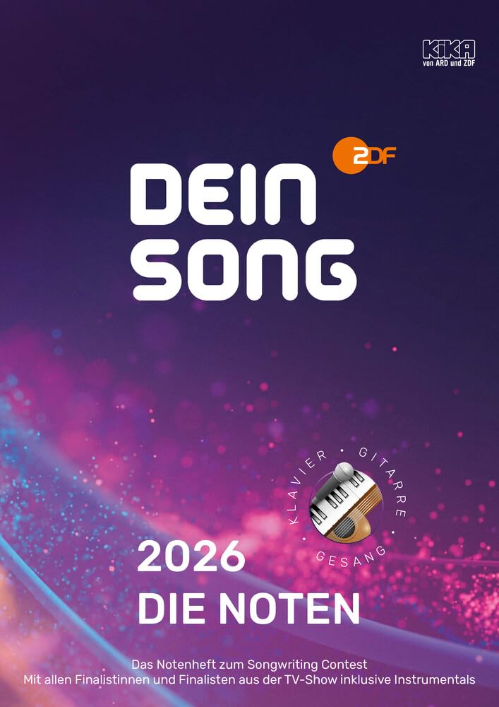 Dein Song 2026 - Die Noten: voice with accompaniment. Edition avec play-along.
