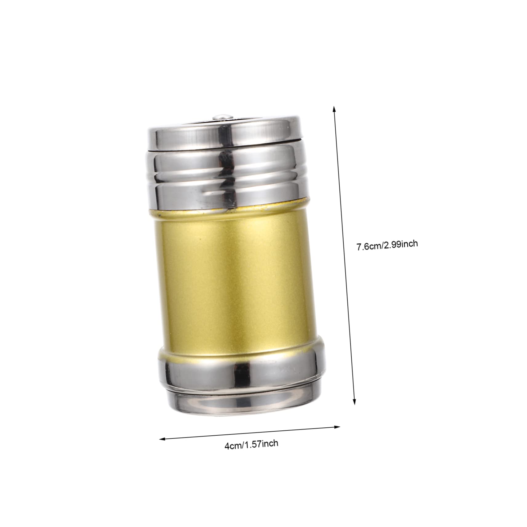 STOBAZA 4pcs Stainless Steel Seasoning Jar Msg Jar Pepper Bottle Barbecue Condiment