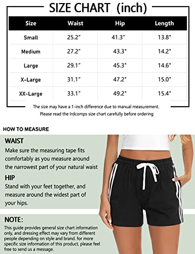 Irdcomps Women'sSport Shorts Cotton Lounge Running Gym Athletic Tracksuit Bottoms Comfy Hiking Travel Casual Sweat Shorts with Pockets(Light Grey,L) - Image 6