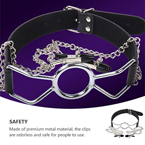 EXCEART 1 plugue bucal com braçadeiras, clipe para mamilo, grampos para mamilo, anéis para mamilo, j