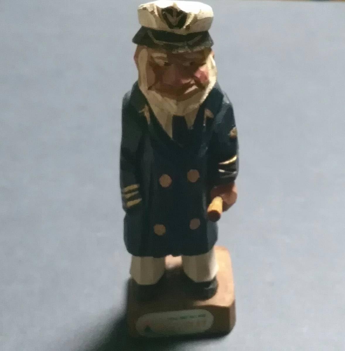 Amazon.co.jp: マドロス人形 木彫り オランダ村 船長 昭和レトロ