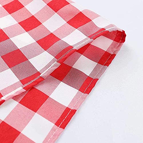 Nappe rectangulaire imperméable antitache à carreaux pour table - 6