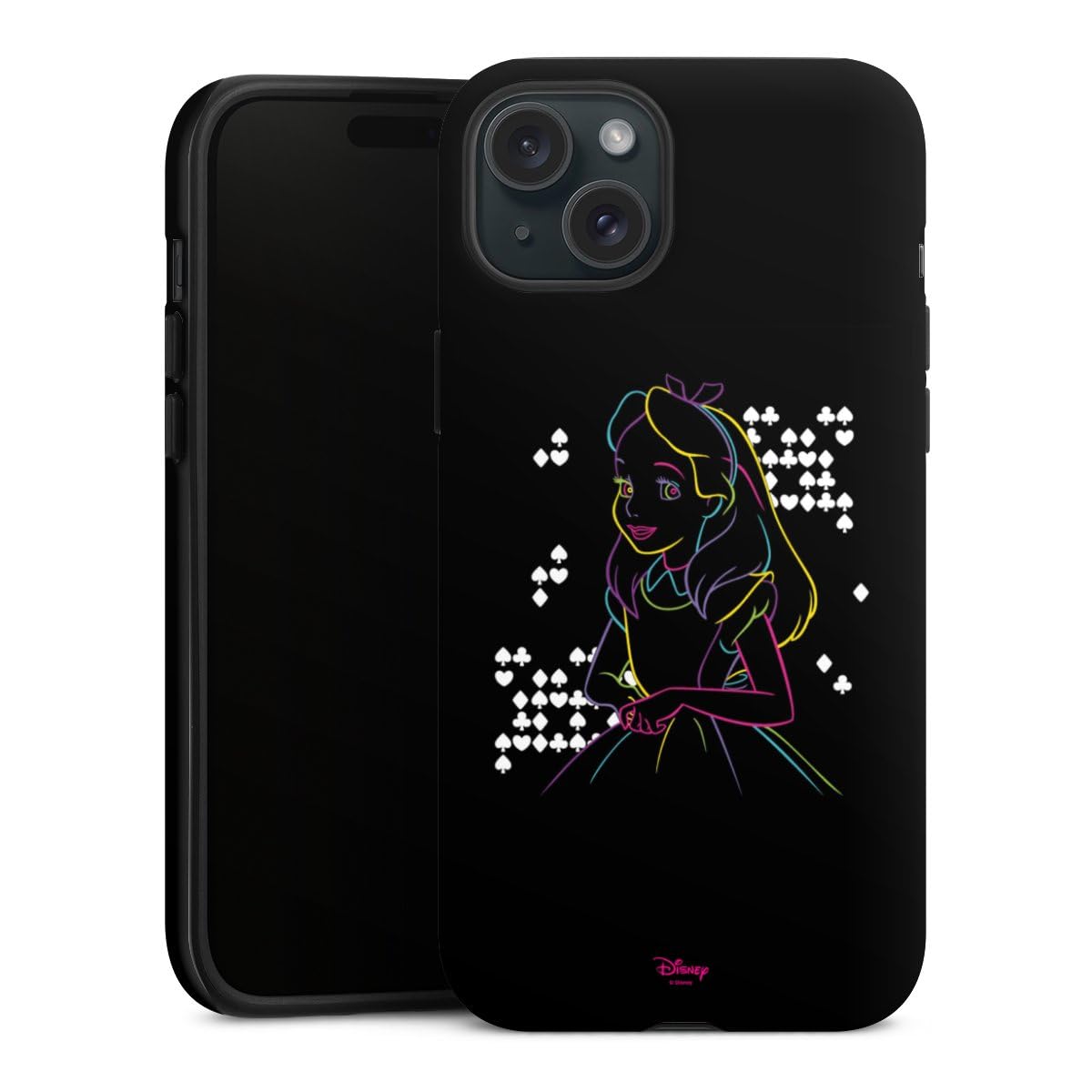 Coque renforcée iPhone 15 Plus antichoc avec protection intégrale Alice Disney - 2