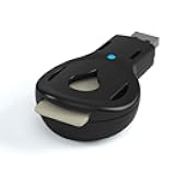 Aromakey USB Aromatherapy Diffuser with 5 Unscented Refill Pads for Bedroom - Bathroom - Kitchen - Home - Office - Car - Travel (Black)