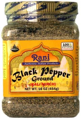 Rani Black Pepper Coarse Ground 28 Mesh (Table Grind) 16oz (1lb) 454g PET Jar ~ All Natural | Vegan | Gluten Friendly | NON-GMO | Kosher | Product of Vietnam