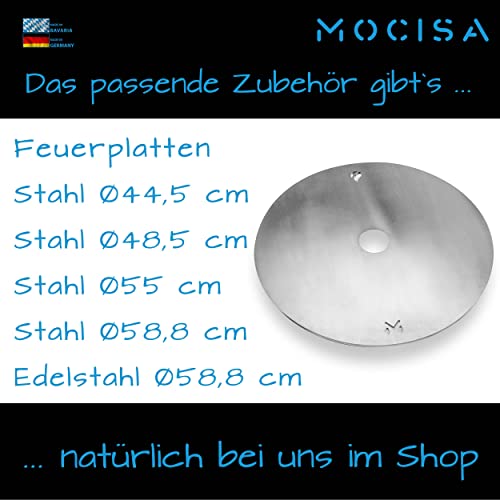 mocisa Raketenofen | Notofen | Campingkocher | zerlegbar | BBQ | Dutch oven | Feuertopf | Grillplatte | Holzofen