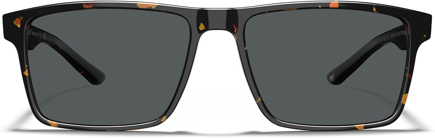 CARFIA Retro Acetate Mens Sunglasses Polarized Classic Square Sun Glasses CA62162 - Image 9