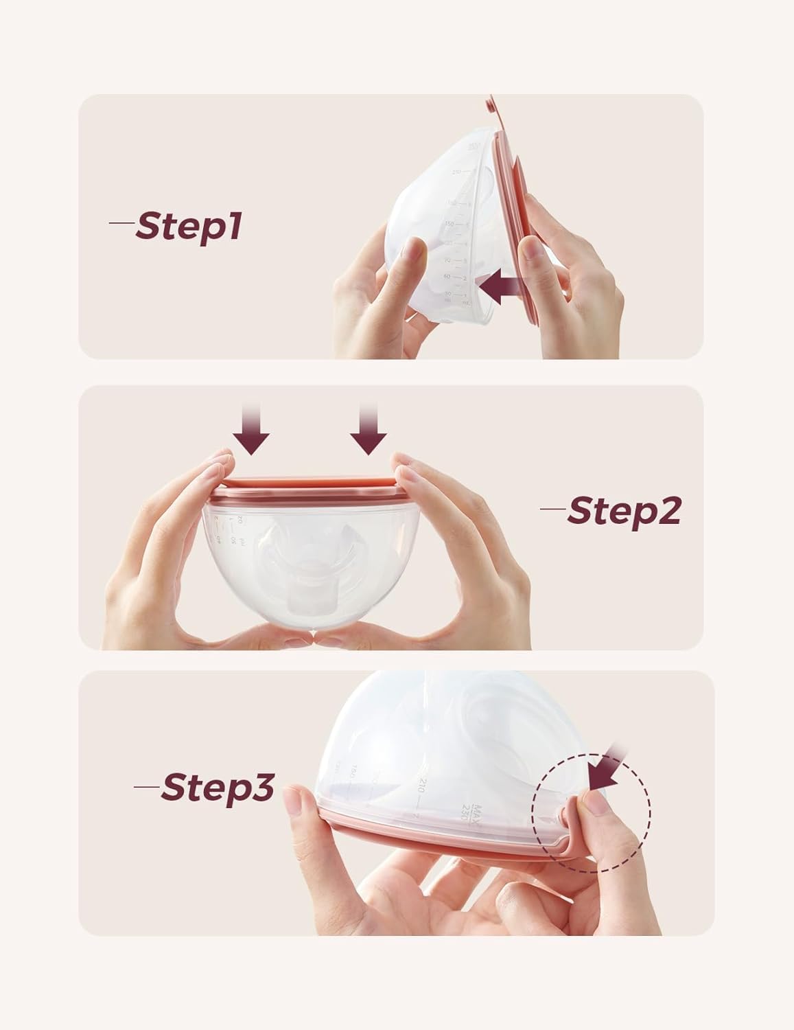 Momcozy Original V1 Pro/V2 Pro Breast Pump Replacement Accessories,Double-Sealed Flange 24mm Only for Momcozy V1 Pro/V2 Pro,1PC - Image 4