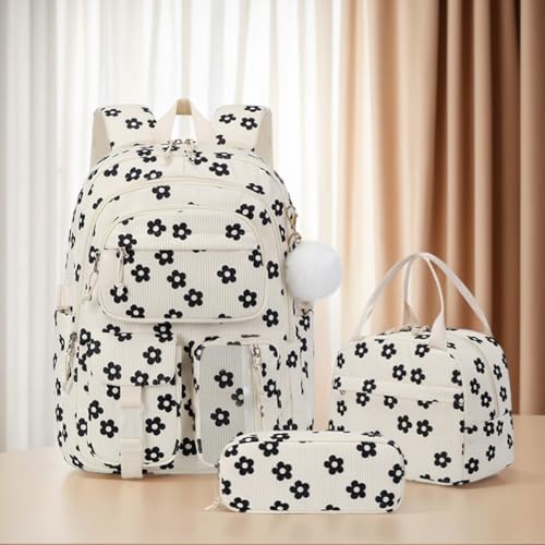 Coquette Backpack Set - Cute Strawberry Backpack 3Pcs Kawaii Aesthetic Daypack with Lunch Bag (C)2