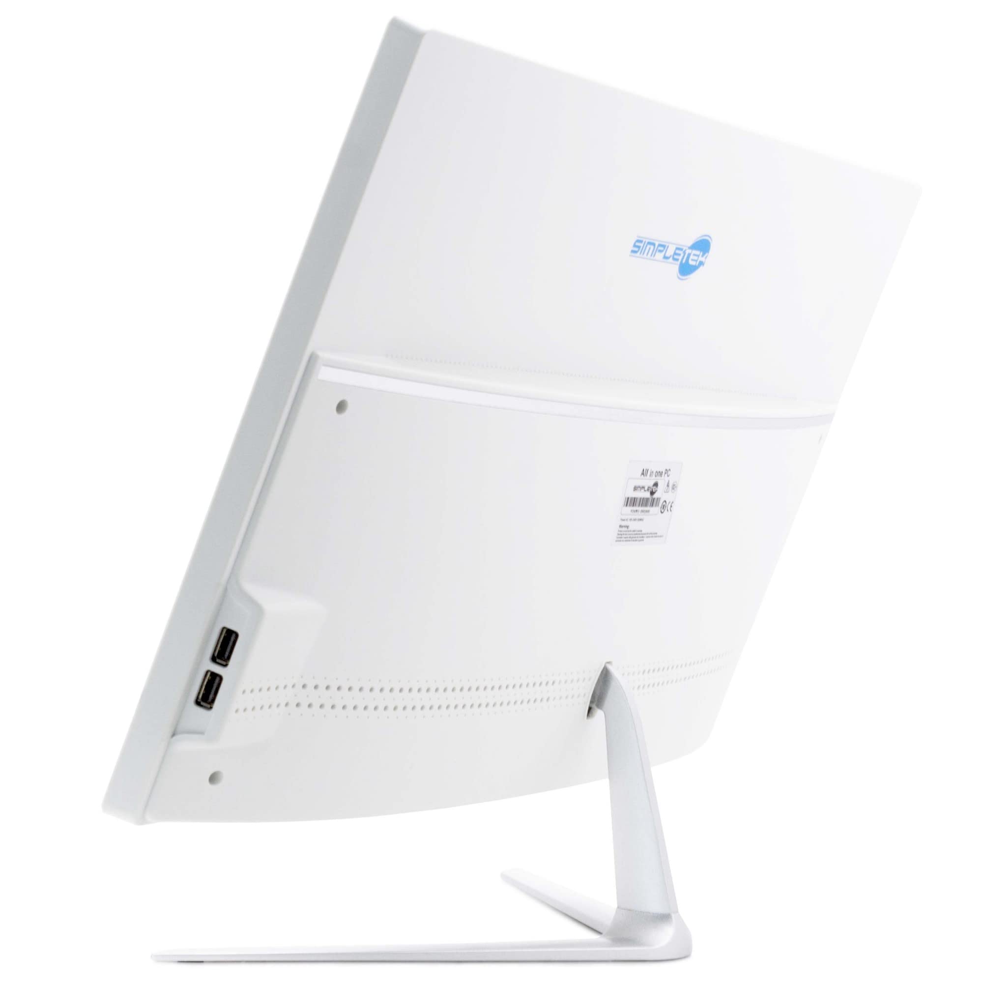 SIMPLETEK - PC All in One Core i7 fino 3.80GHz 16GB RAM SSD 2TB Windows 11 Pro | Display 24" FHD Webcam integrata WiFi BT LAN HDMI | Computer Fisso Casa Ufficio Scuola Lavoro