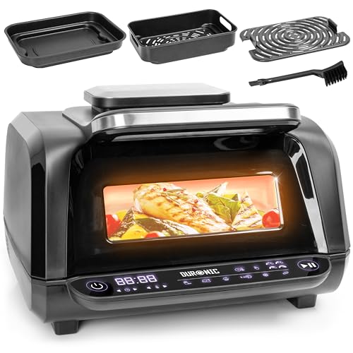 Duronic FG19 Air fryer Grill, Friggitrice ad aria calda 3L, Grill Forno 1900W, Senza olio con...