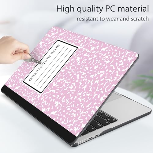 Image of Tuiklol for MacBook Air 13 inch Case M5 2026 M4 2025 M3 2024 M2 2022 Release Model A3449 A3240 A3113 A2681,Plastic Hard Shell Cover for MacBook Air 13.6 with Touch ID, Composition Book