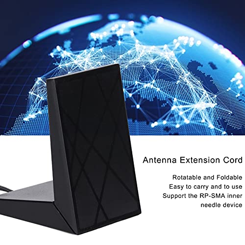 Antena WiFi, antena de banda dupla 8dBi 2,4GHz 5GHz com conector duplo RP-SMA Cabo de extensão de an