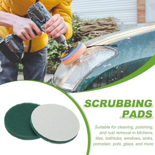 Disques à récurer électriques grain 400 fixation perceuse brosse cuisine