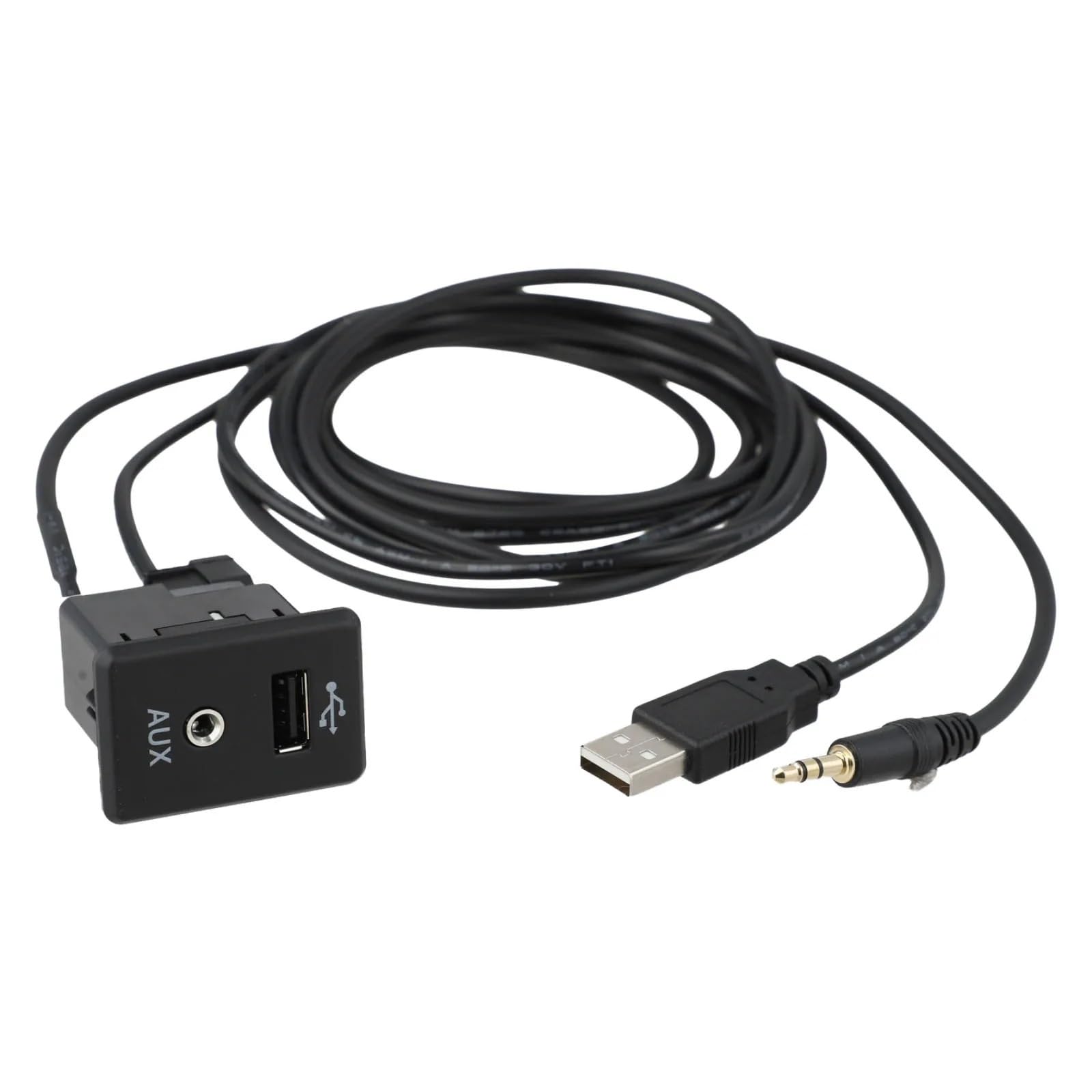 Adaptador estéreo para automóvil Interfaz de audio 150 cm longitud pieza de automóvil